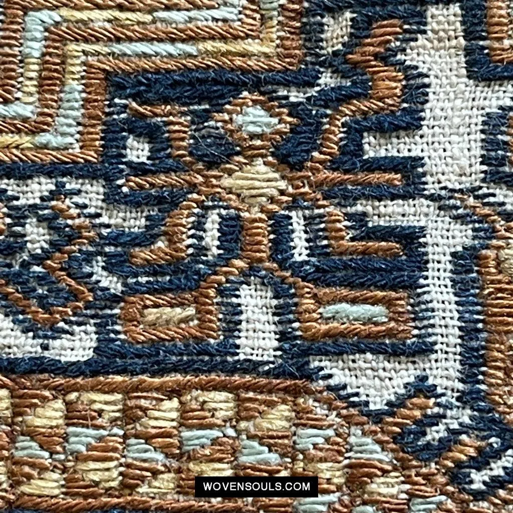 1617 Museum-Quality Old Chinese Hainan Ethnic Minority Woven Tunic