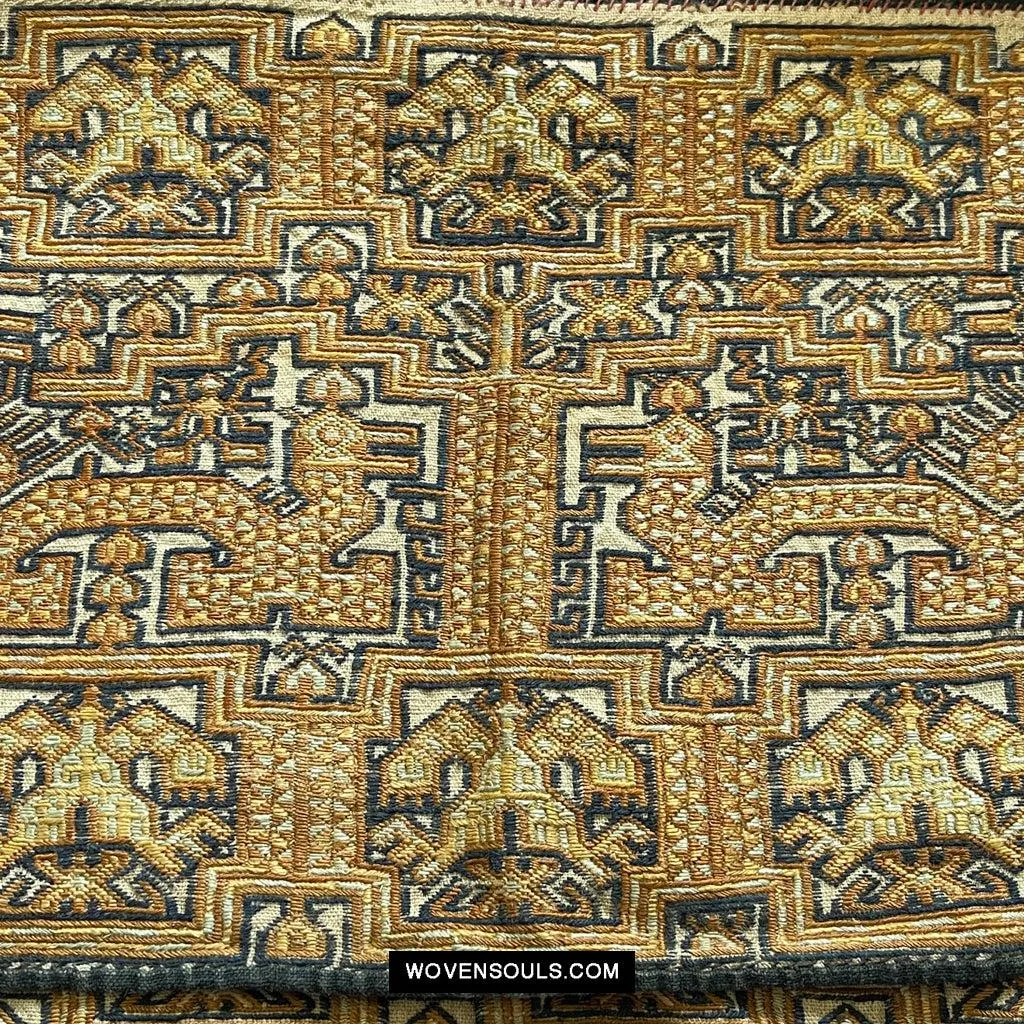 1617 Museum-Quality Old Chinese Hainan Ethnic Minority Woven Tunic