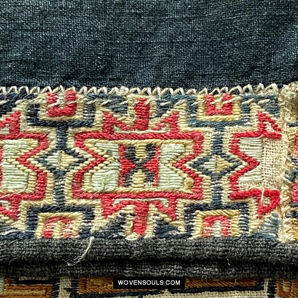 1617 Museum-Quality Old Chinese Hainan Ethnic Minority Woven Tunic