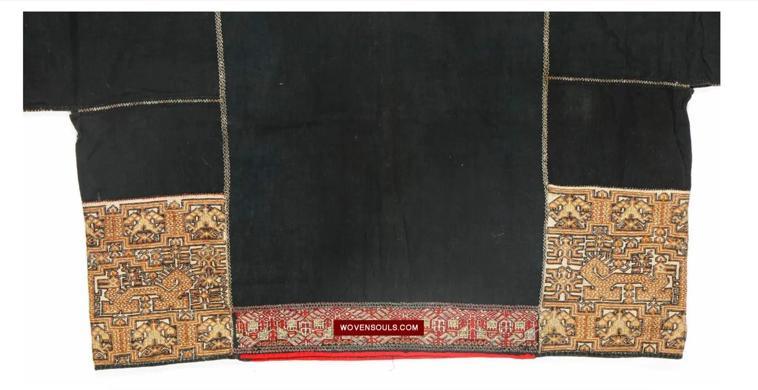 1617 Museum-Quality Old Chinese Hainan Ethnic Minority Woven Tunic