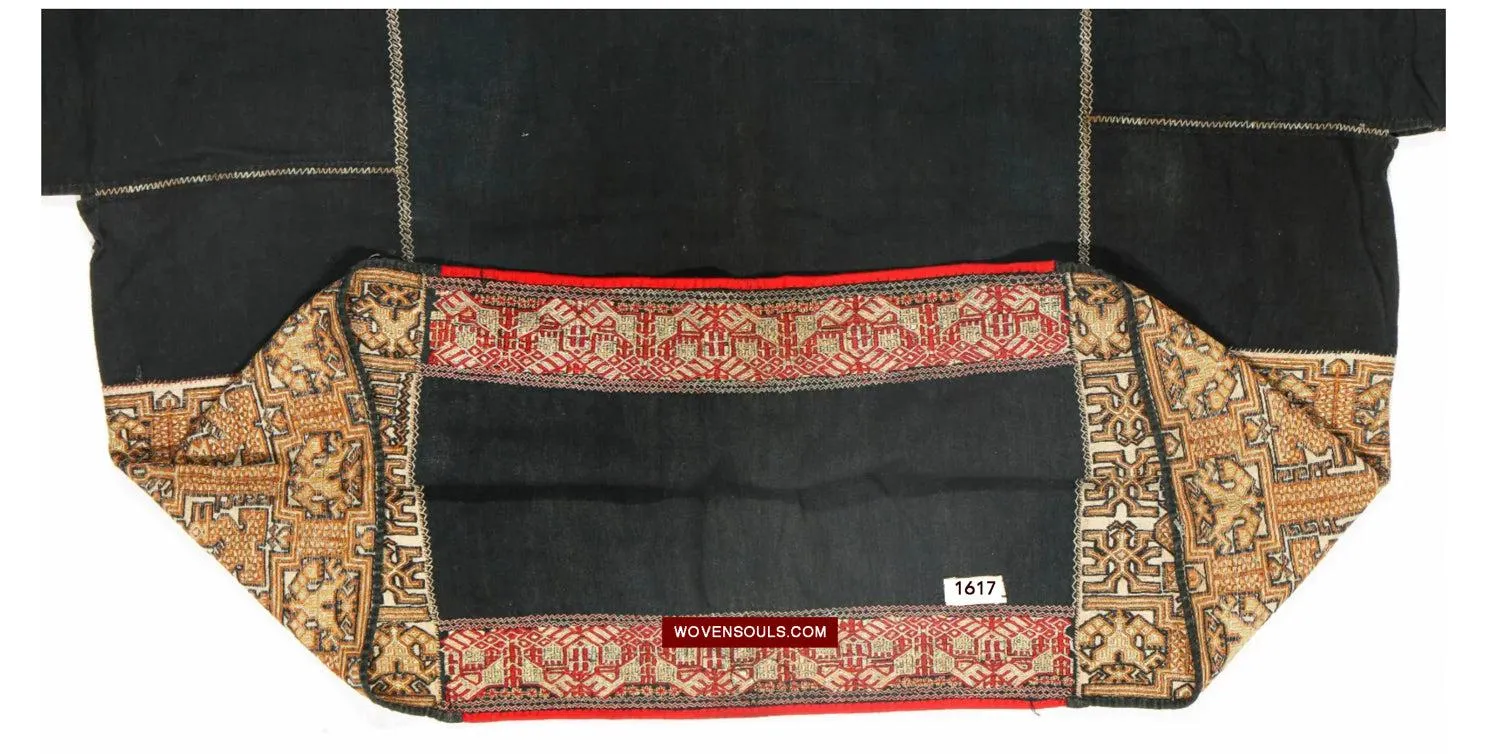 1617 Museum-Quality Old Chinese Hainan Ethnic Minority Woven Tunic