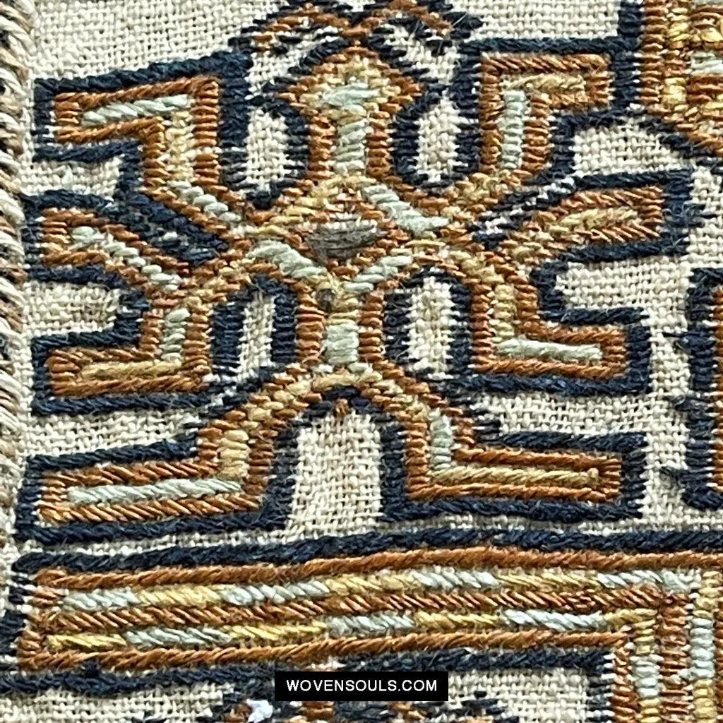 1617 Museum-Quality Old Chinese Hainan Ethnic Minority Woven Tunic