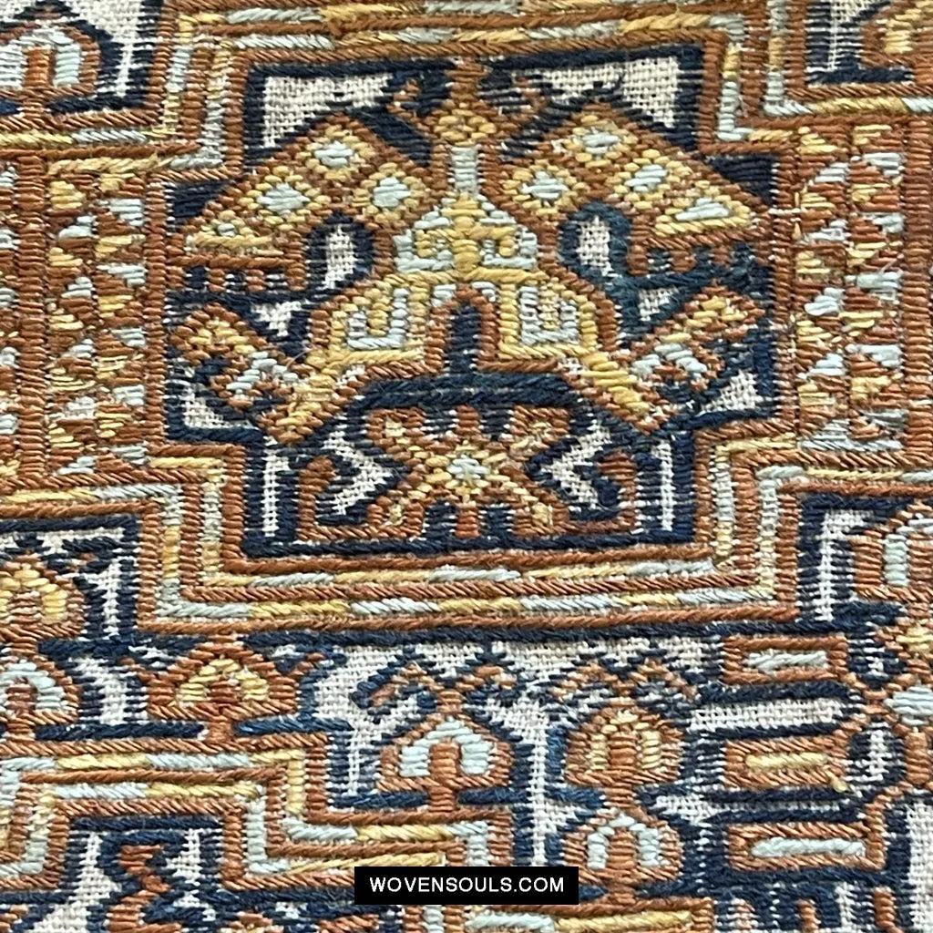 1617 Museum-Quality Old Chinese Hainan Ethnic Minority Woven Tunic