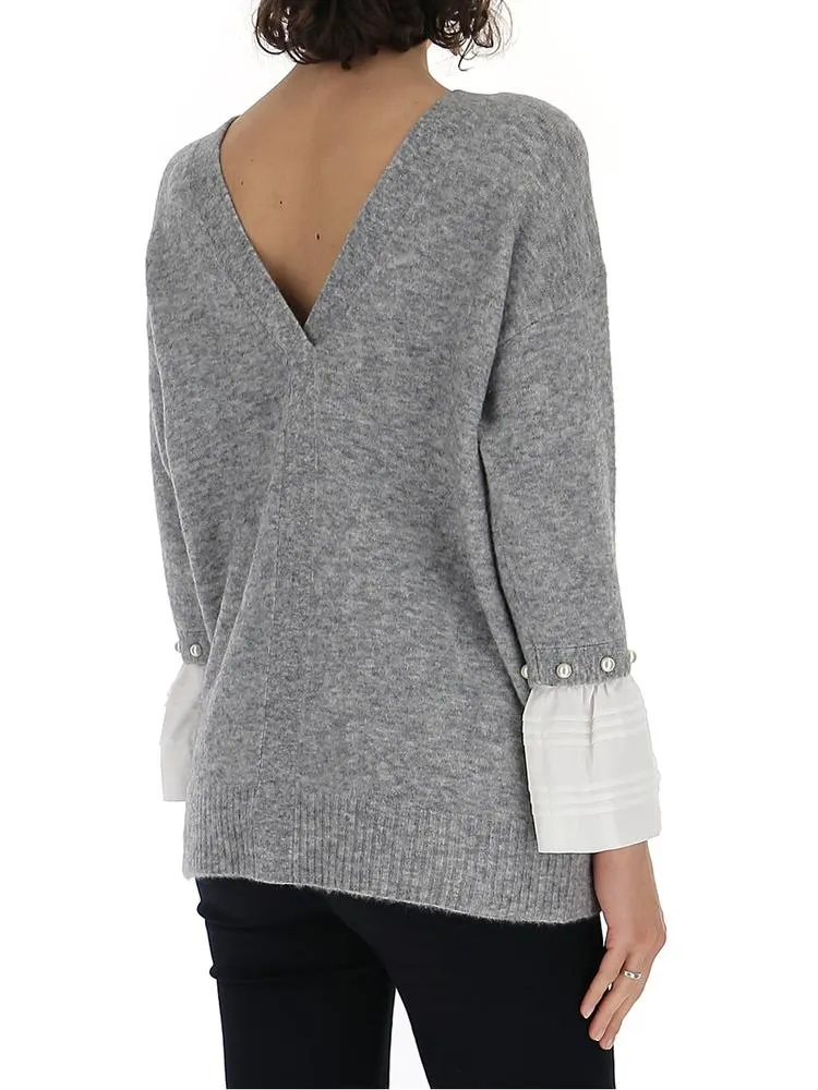 3.1 Phillip Lim V Back Knitted Sweatshirt