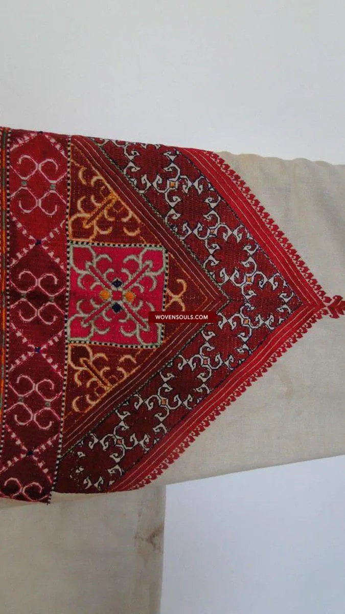 642 Antique Swat Valley Bridal Costume Handmade cotton