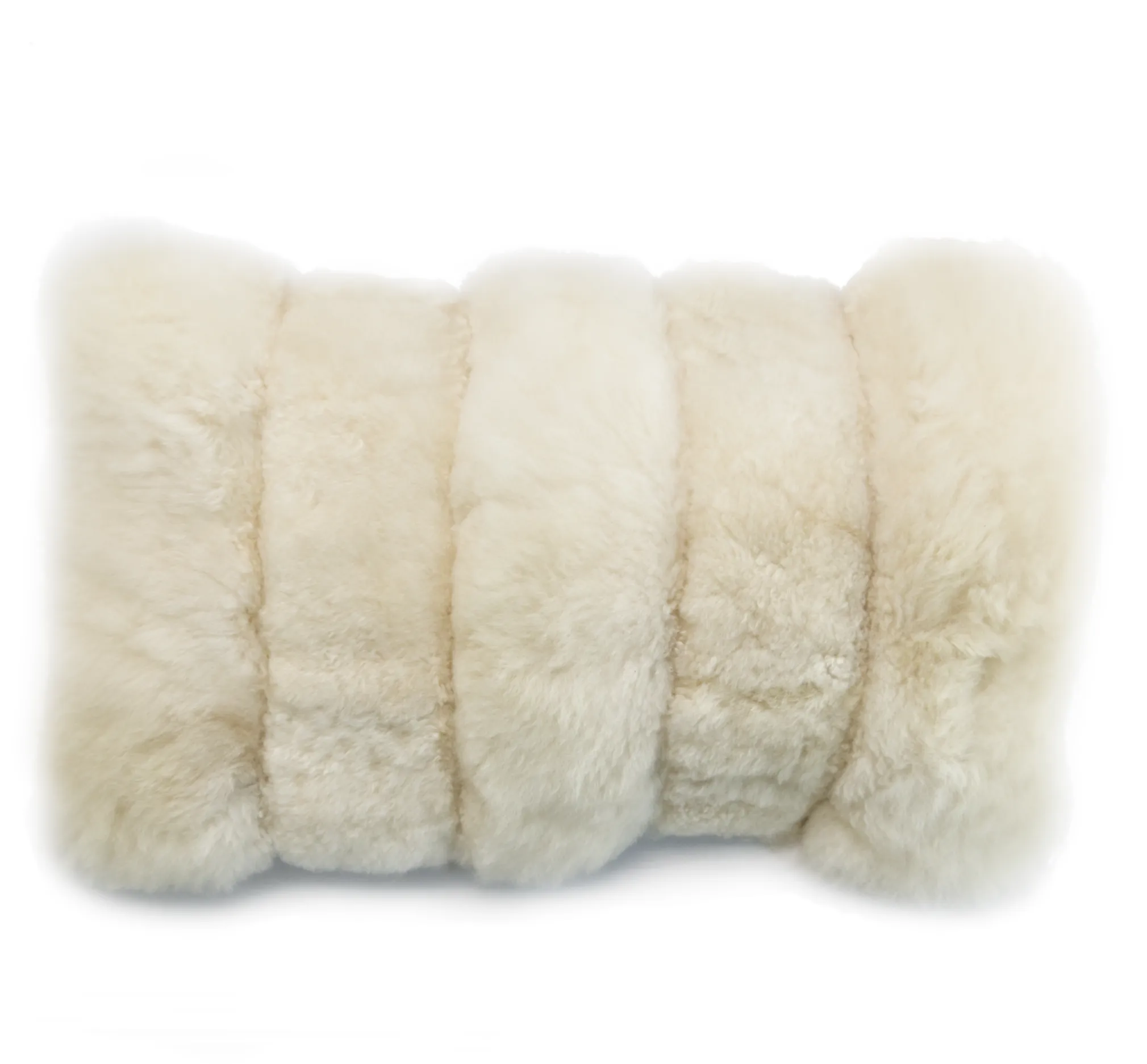 Alpaca Stripe Pillow Crema
