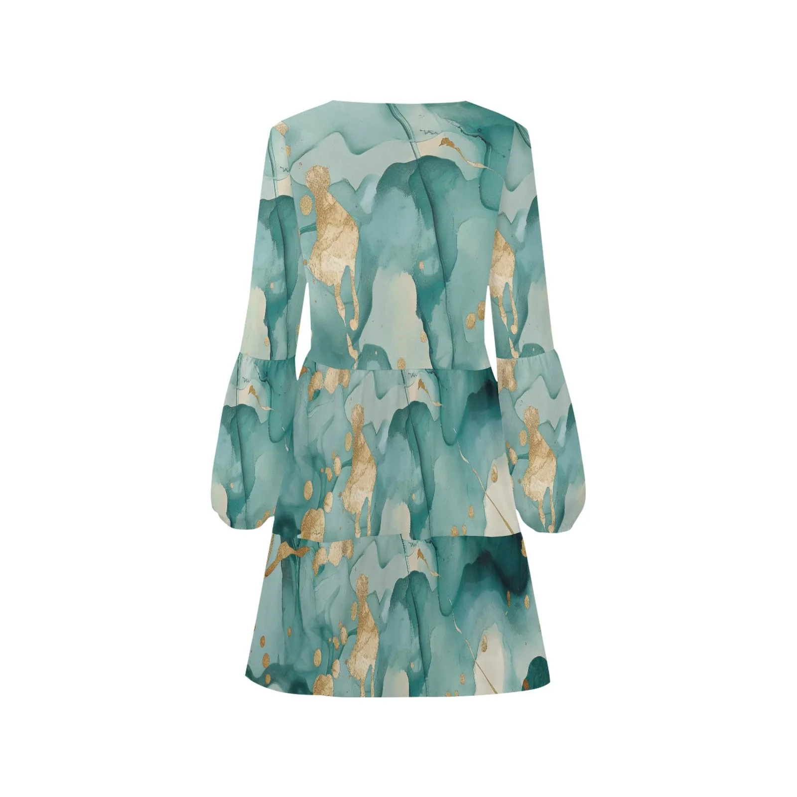 Aqua Free V-Neck Loose Fit Dress