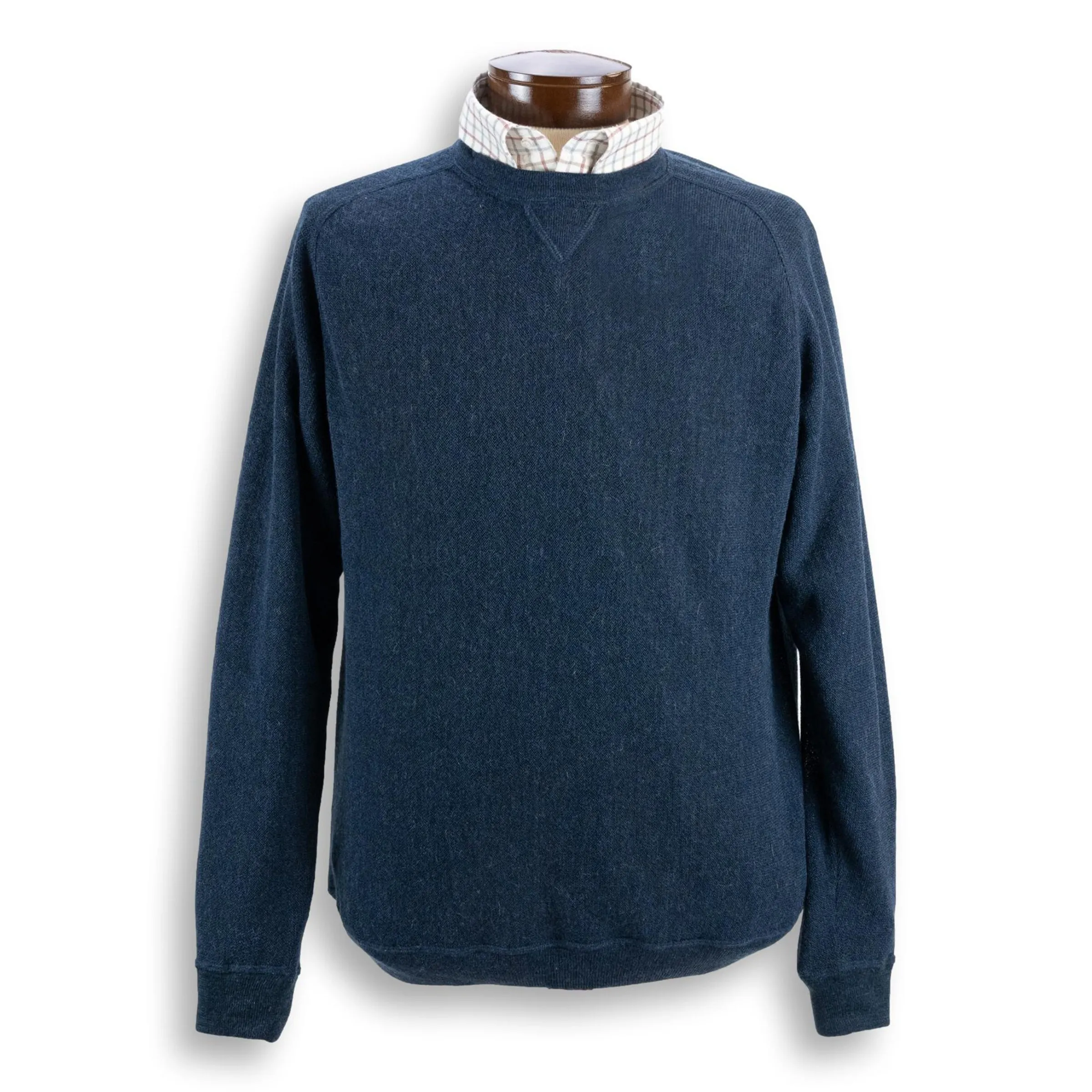 Baby Alpaca Crew Neck Jersey Sweater