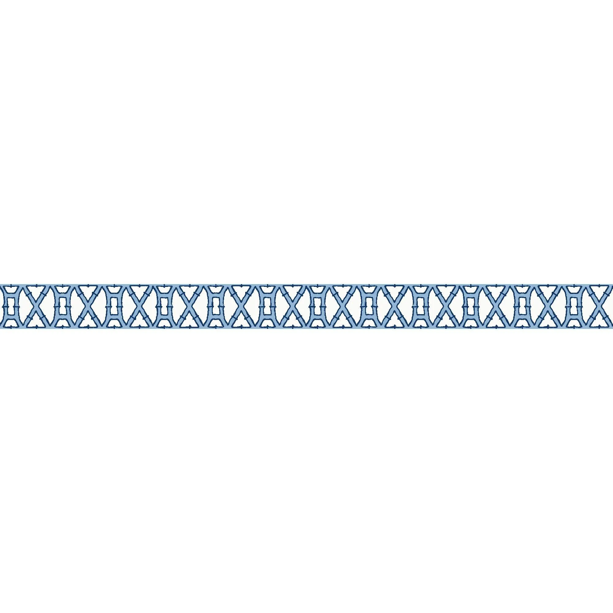 bamboo blue white - Natural Fiber Fabric By The Yard