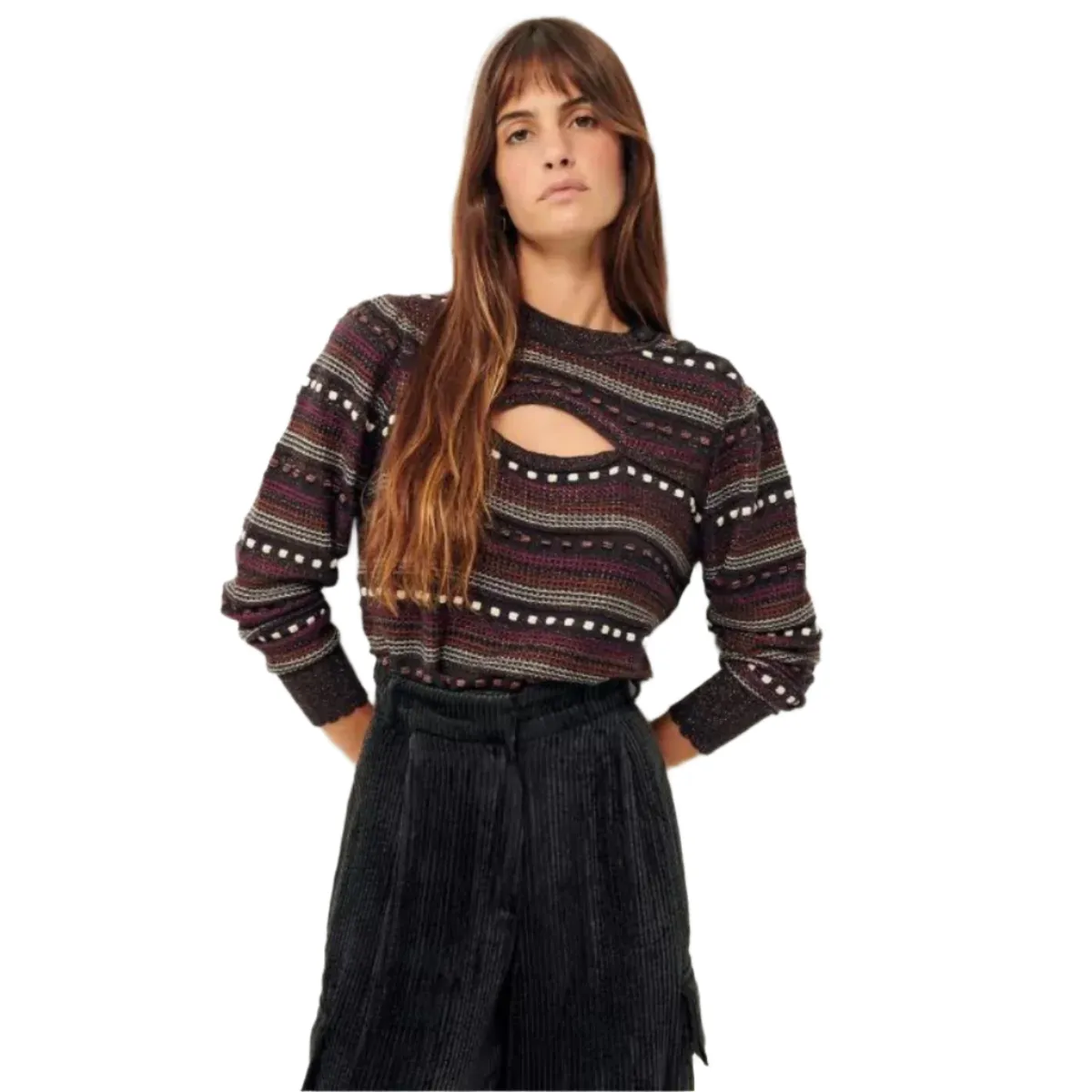 BAYLA Polo Maille Fantaisie