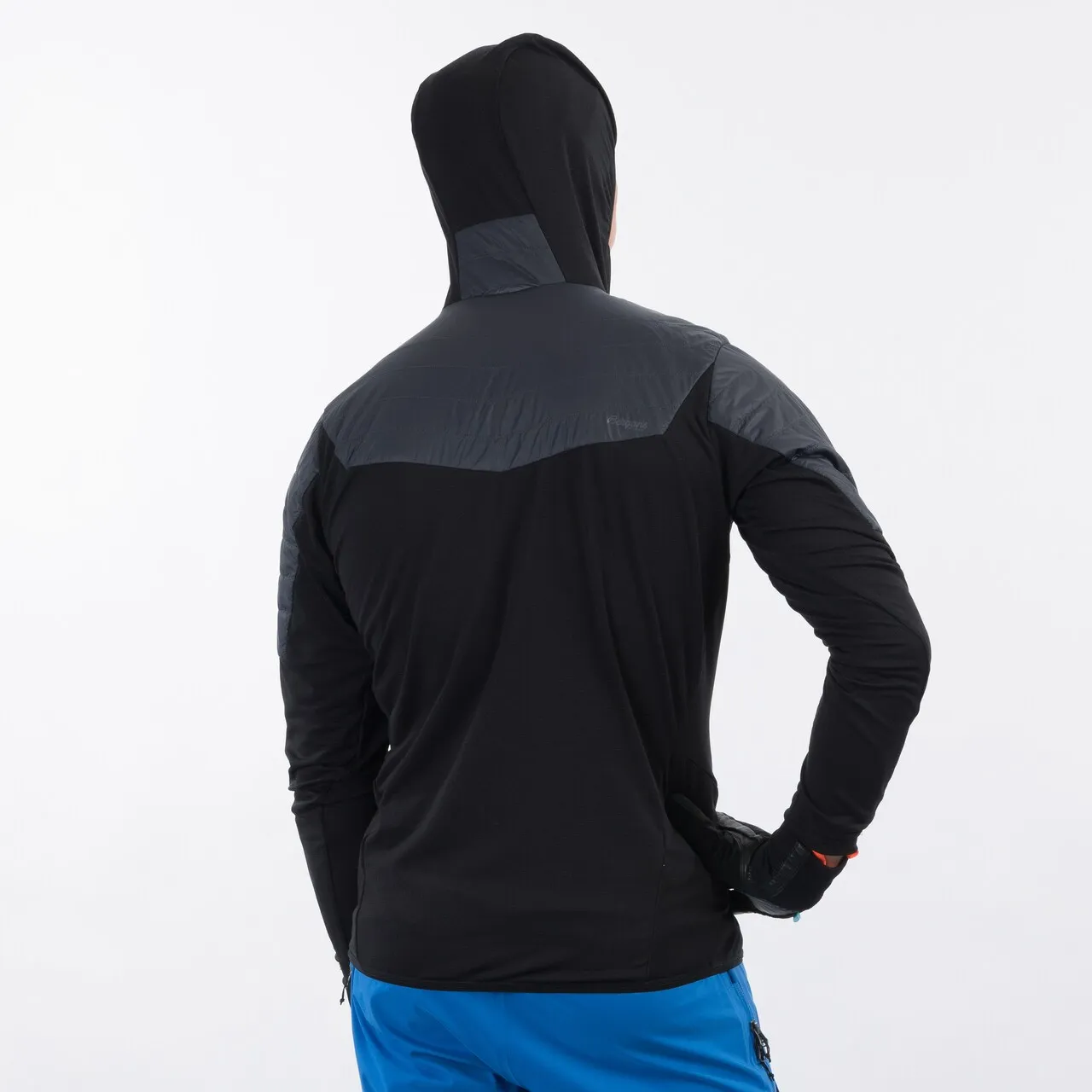 Bergans Men&#x27;s Senja Midlayer Hood Jacket Black / Solid Charcoal | Buy Bergans Men&#x27;s Senja Midlayer Hood Jacket Black / Solid Charcoal here | Outnorth