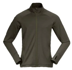 Bergans Men&#x27;s Ulstein Wool Jacket Dark Green Mud | Buy Bergans Men&#x27;s Ulstein Wool Jacket Dark Green Mud here | Outnorth