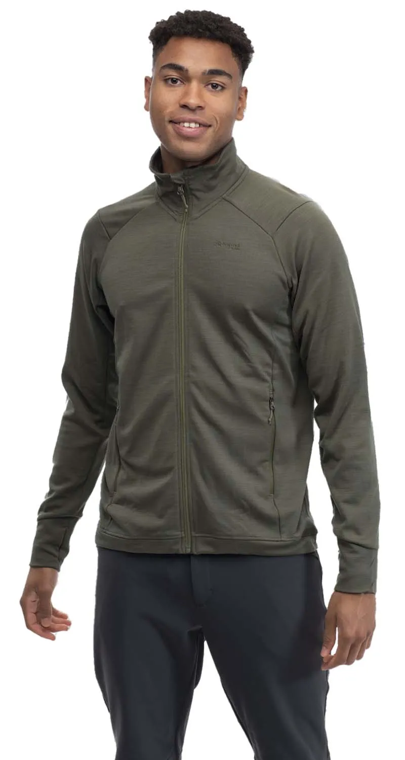 Bergans Men&#x27;s Ulstein Wool Jacket Dark Green Mud | Buy Bergans Men&#x27;s Ulstein Wool Jacket Dark Green Mud here | Outnorth