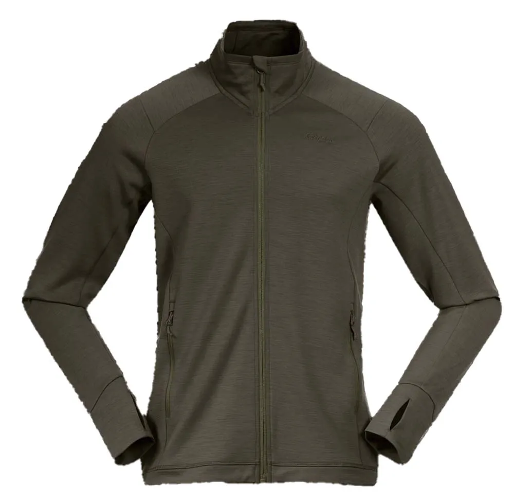 Bergans Men&#x27;s Ulstein Wool Jacket Dark Green Mud | Buy Bergans Men&#x27;s Ulstein Wool Jacket Dark Green Mud here | Outnorth