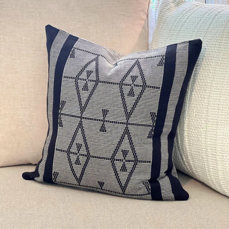 Black Rock Pillow Cover