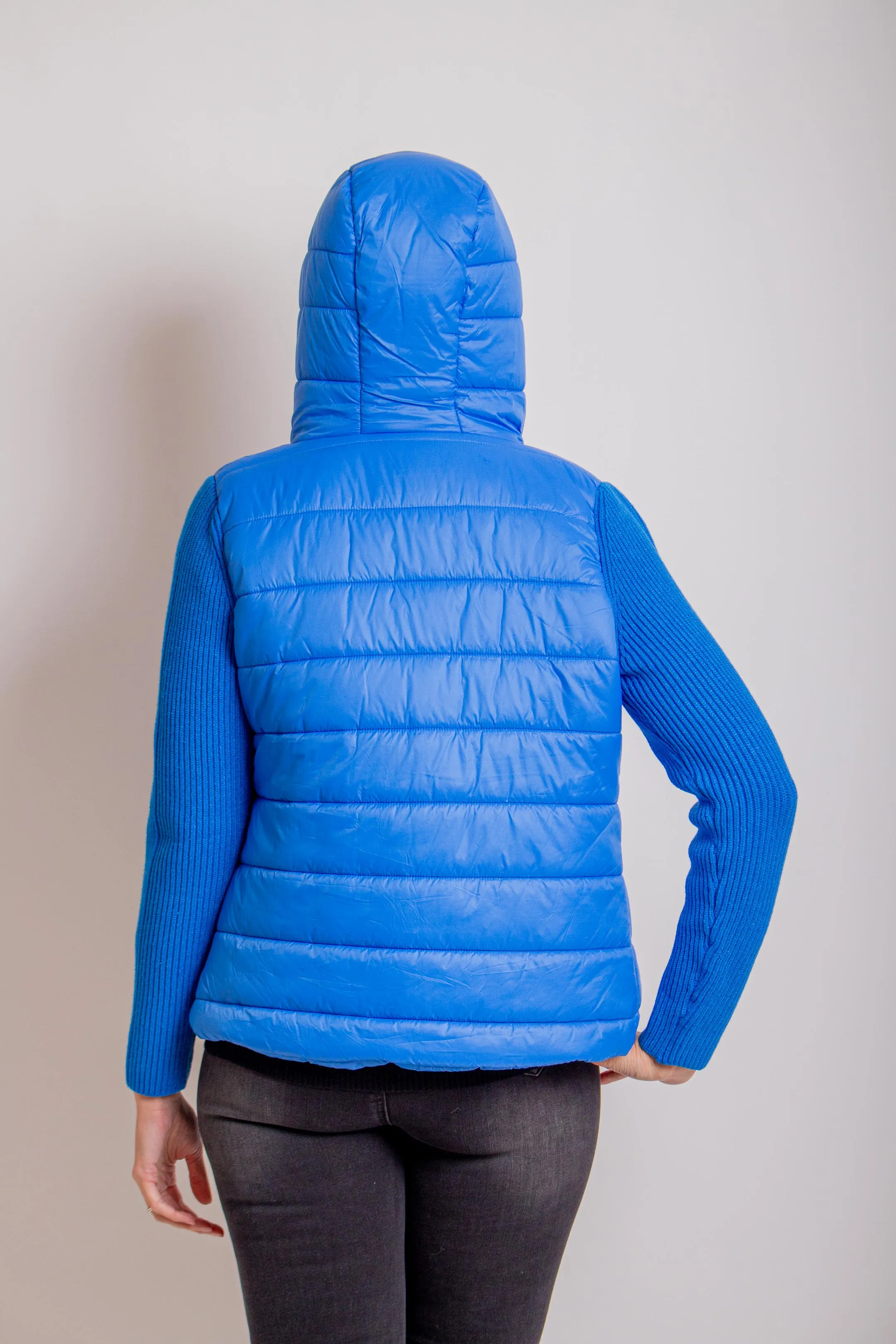 Blue Puffer Jacket w/ Sleeves