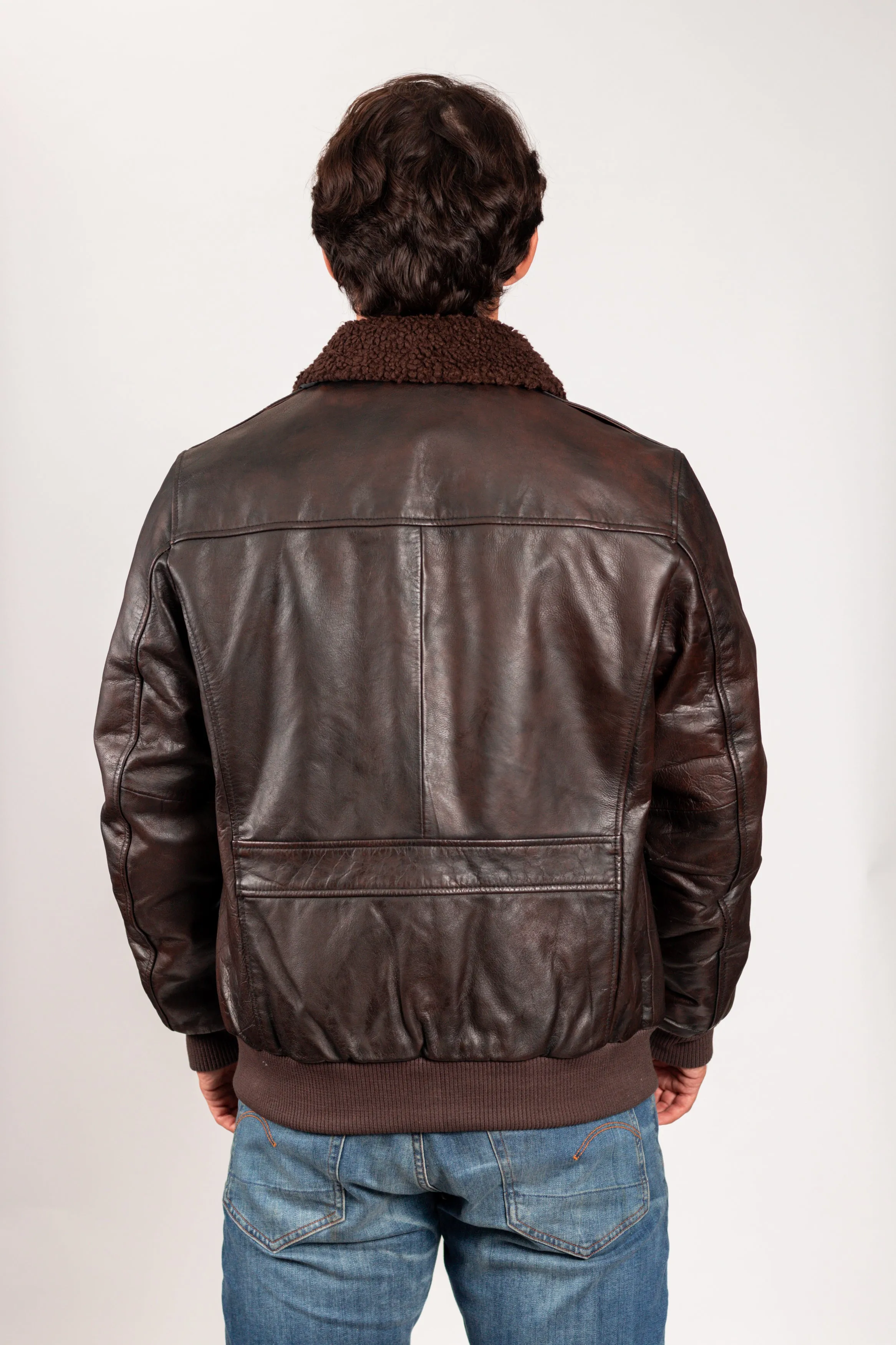 Bomber Men's Fashion Leather Jacket