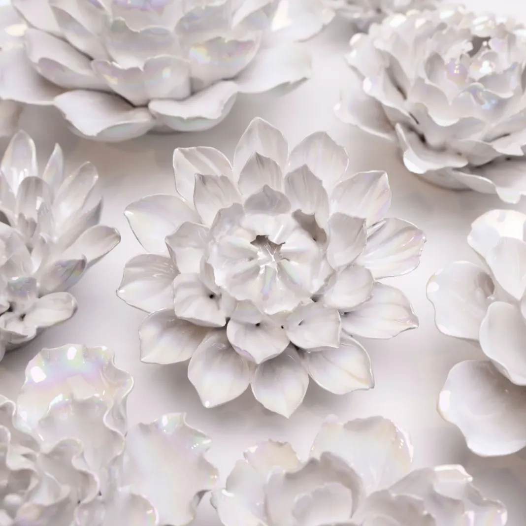 Ceramic Bloom: Pearl Dahlia