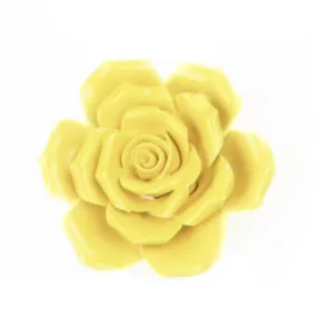 Ceramic Bloom: Small Yellow Rose
