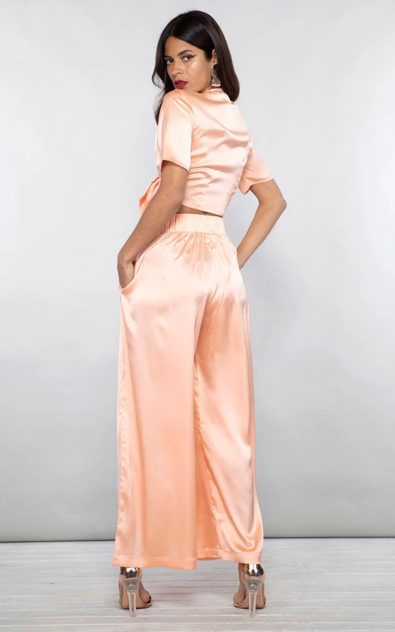 Chinchilla Trousers In Peach