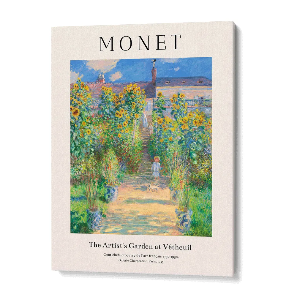 Claude Monet- Garden At Vétheuil