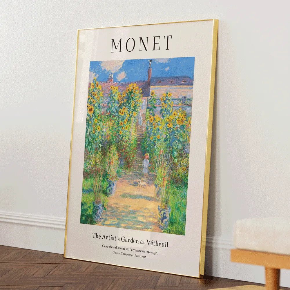 Claude Monet- Garden At Vétheuil