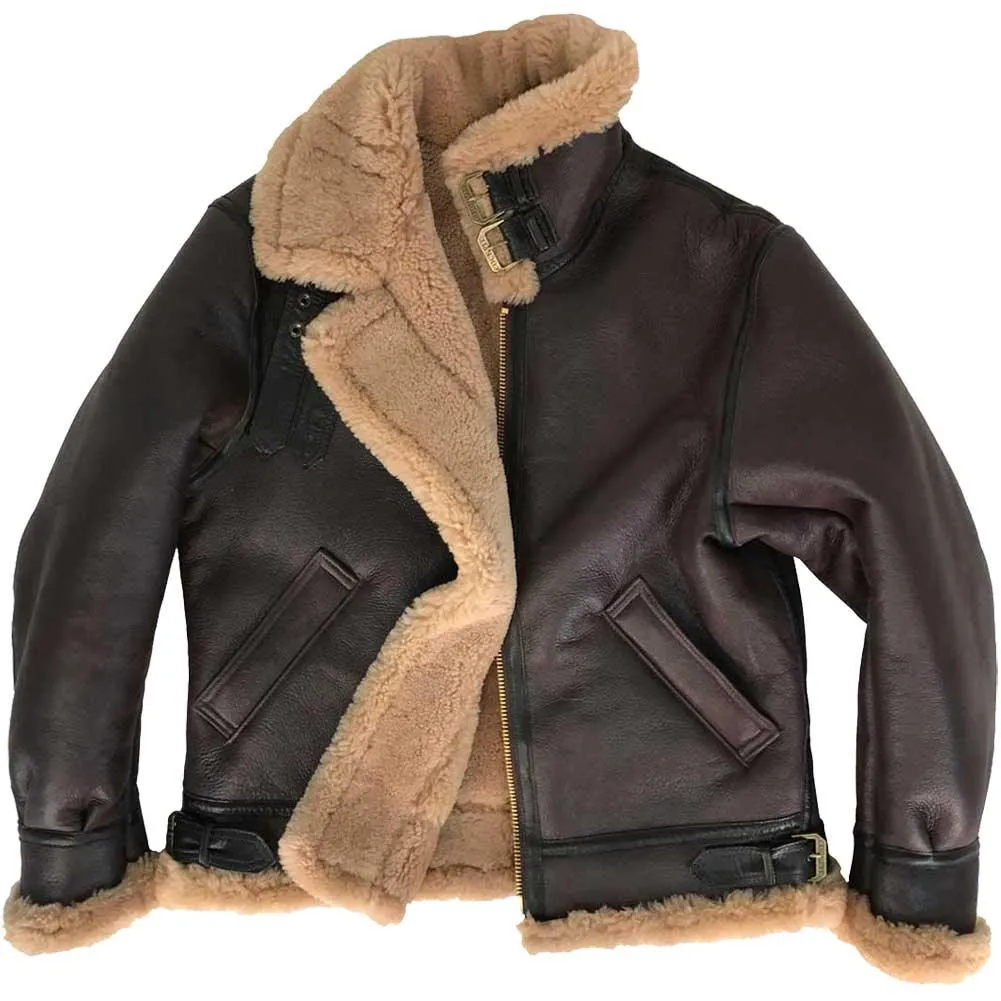 Cockpit USA Mens Spitfire B-3 Sheepskin Bomber Jacket SIZE 38 Final Sale - Ships Same Day