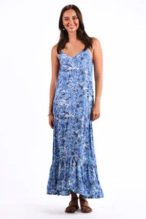 Day Tripper Slip Dress in Blue Grass