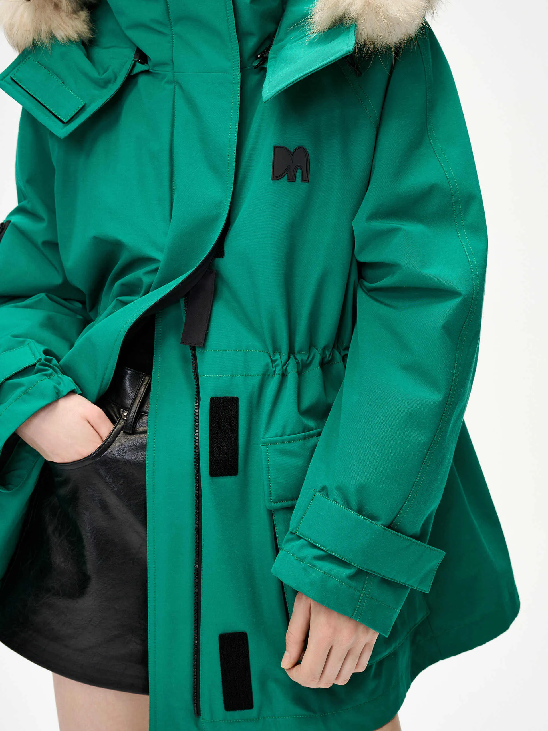 Detachable Hooded Mid Down Jacket