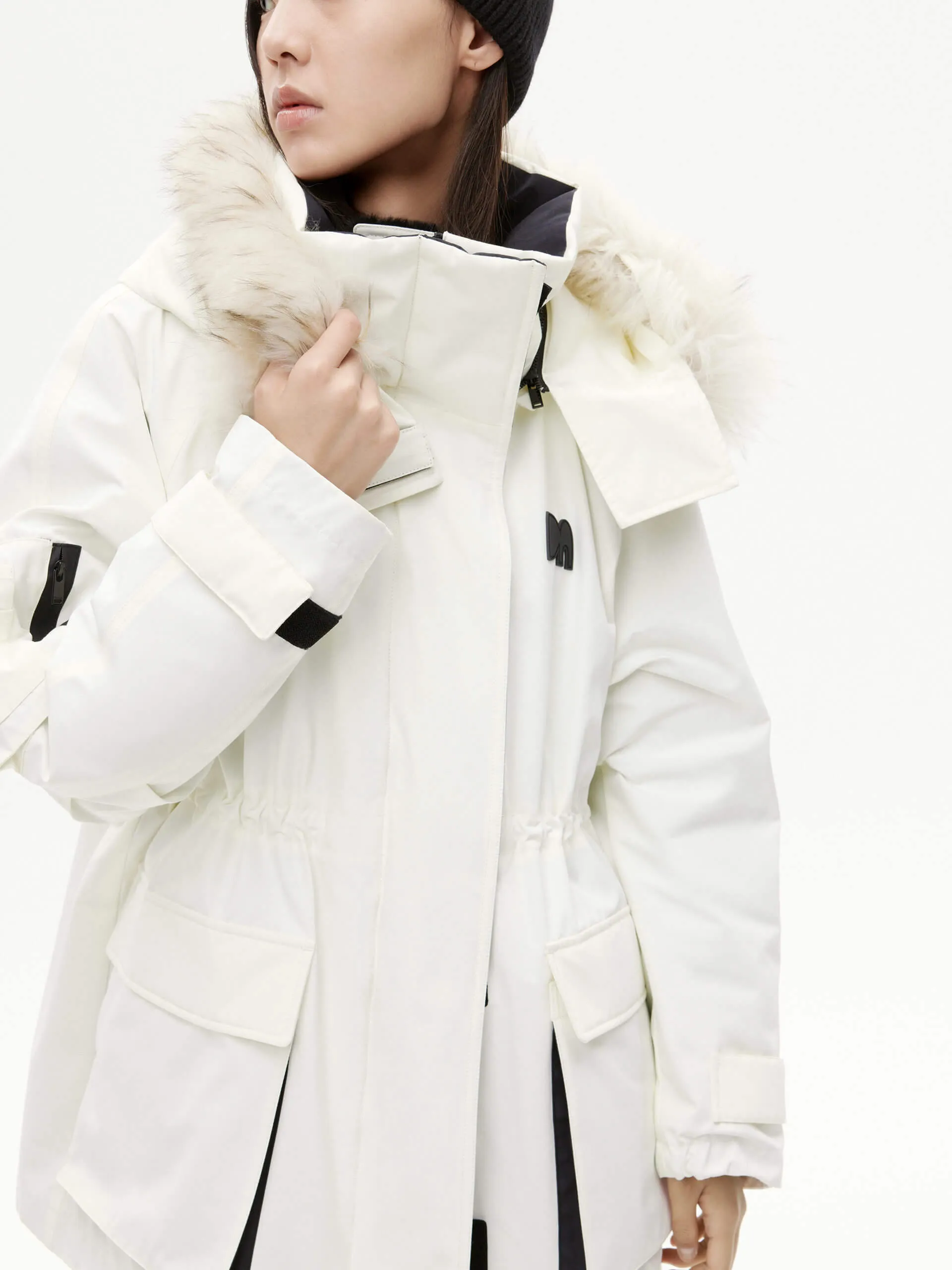 Detachable Hooded Mid Down Jacket