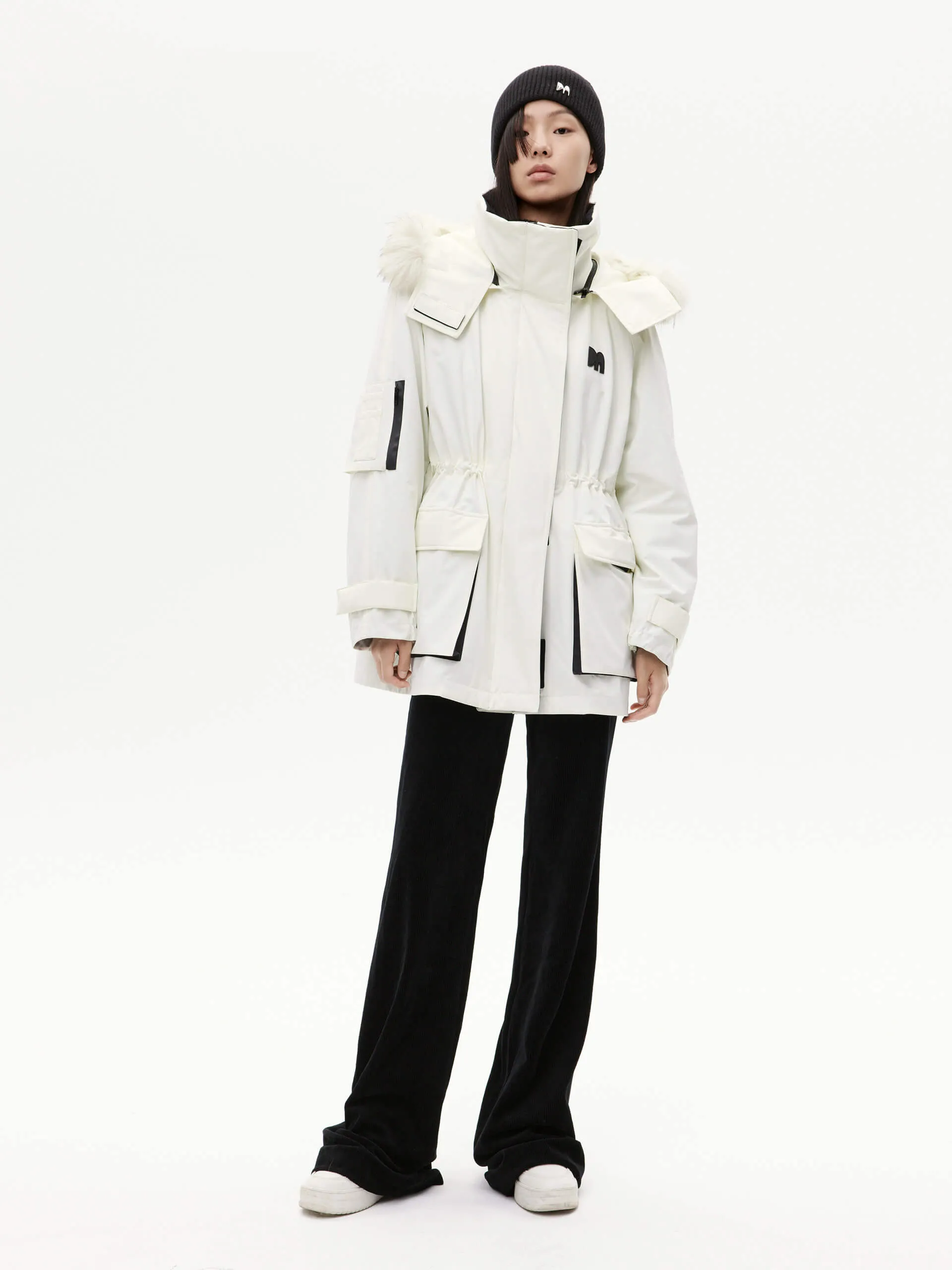 Detachable Hooded Mid Down Jacket