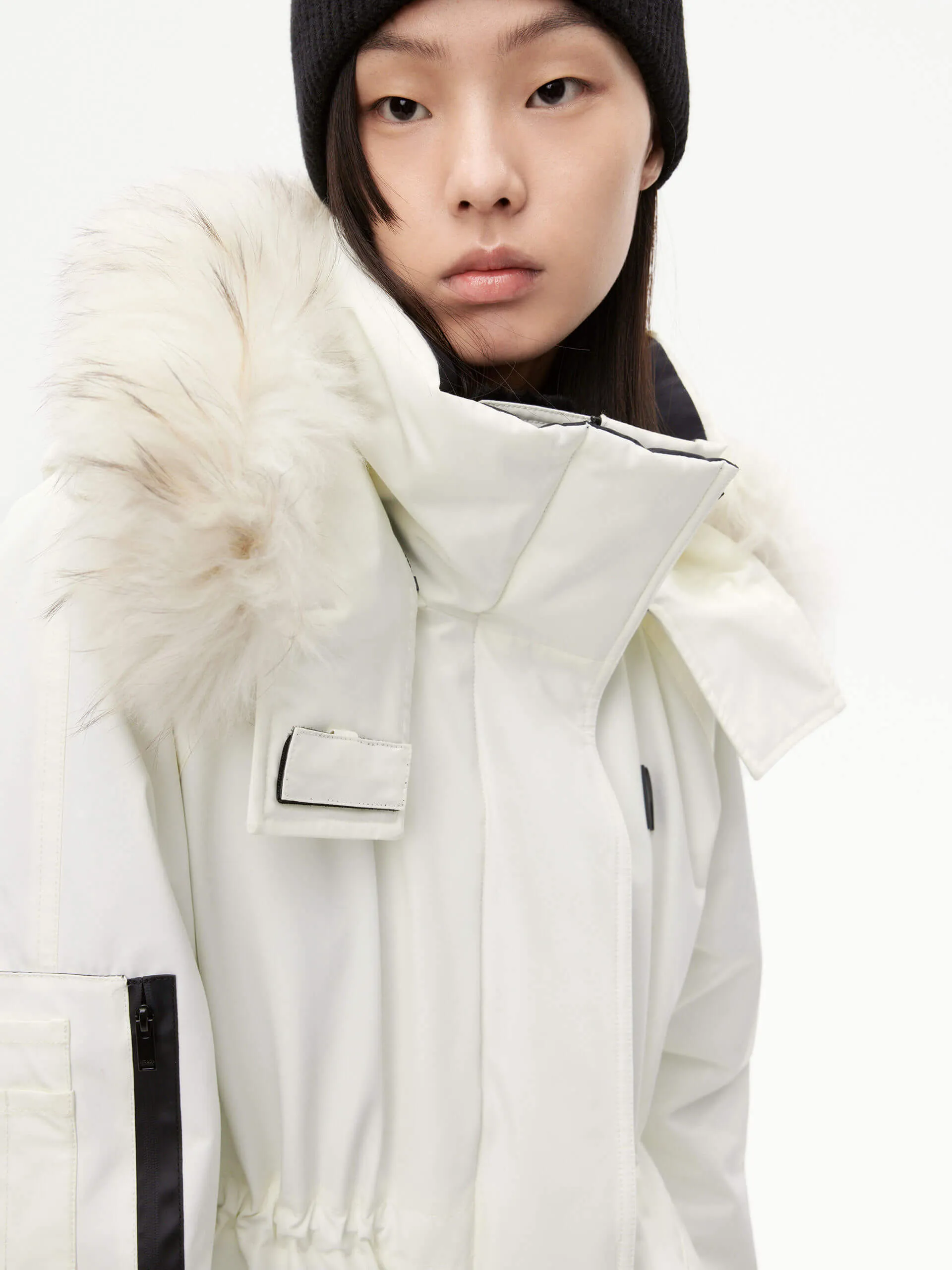 Detachable Hooded Mid Down Jacket