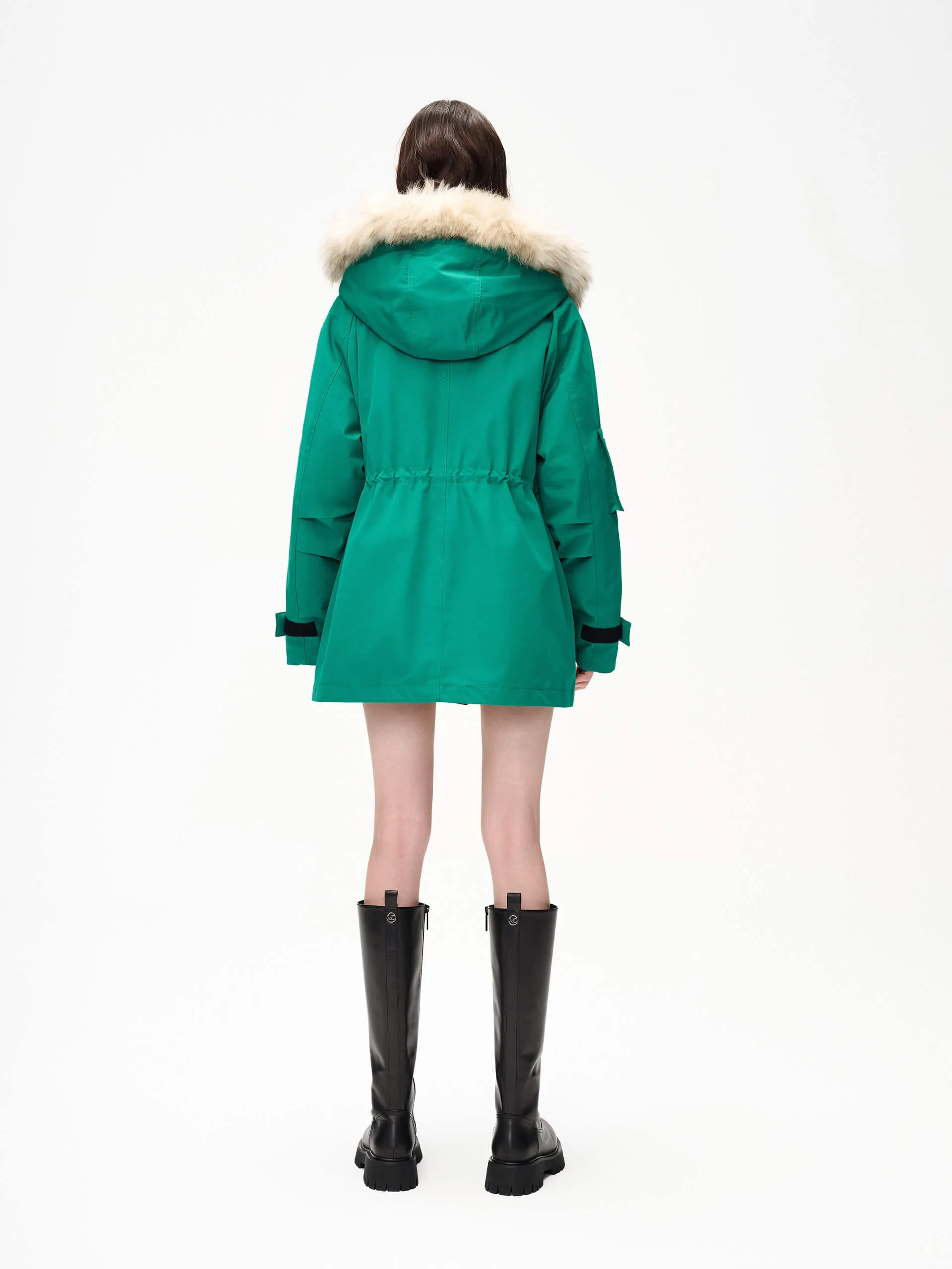 Detachable Hooded Mid Down Jacket