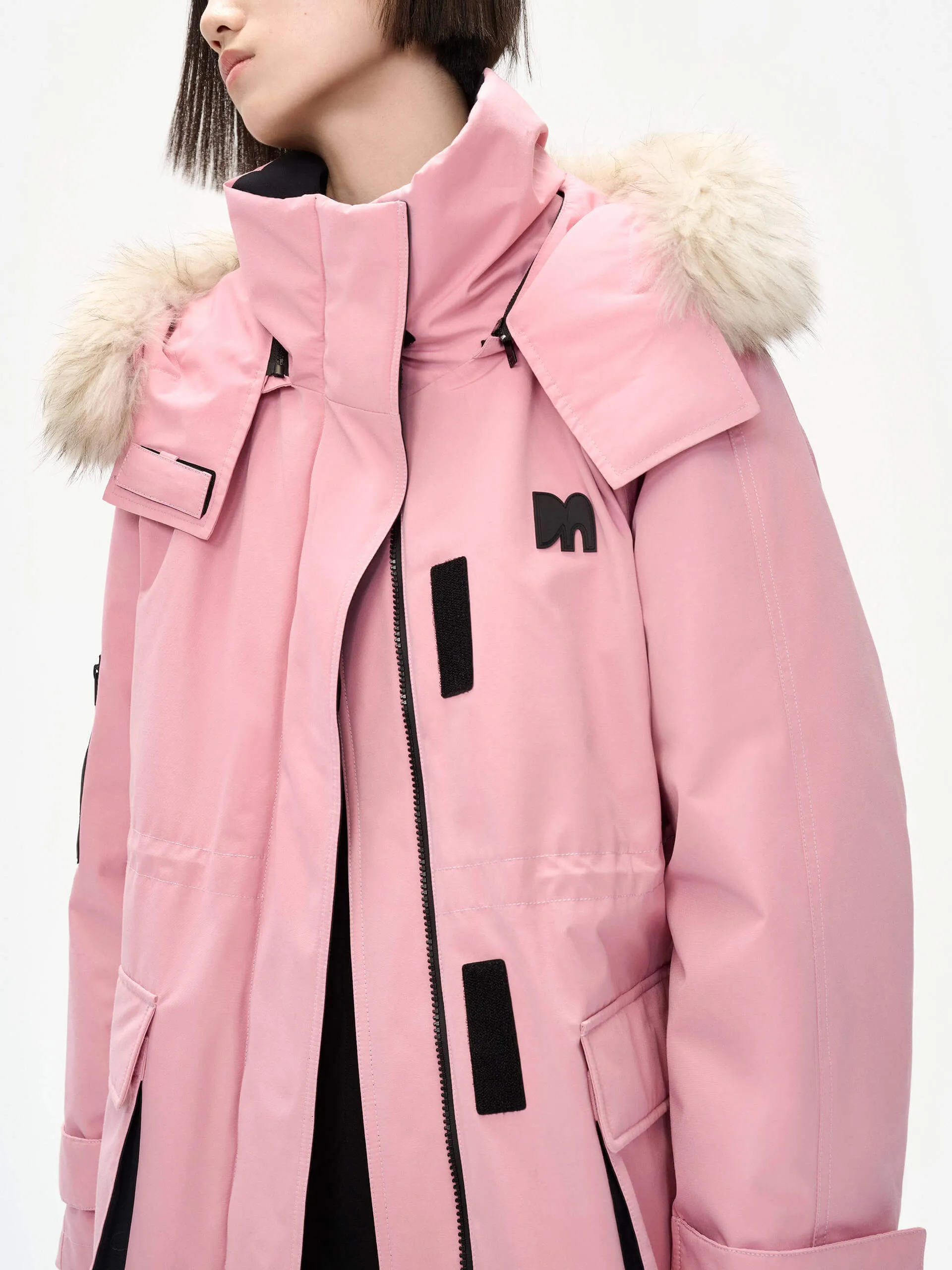 Detachable Hooded Mid Down Jacket