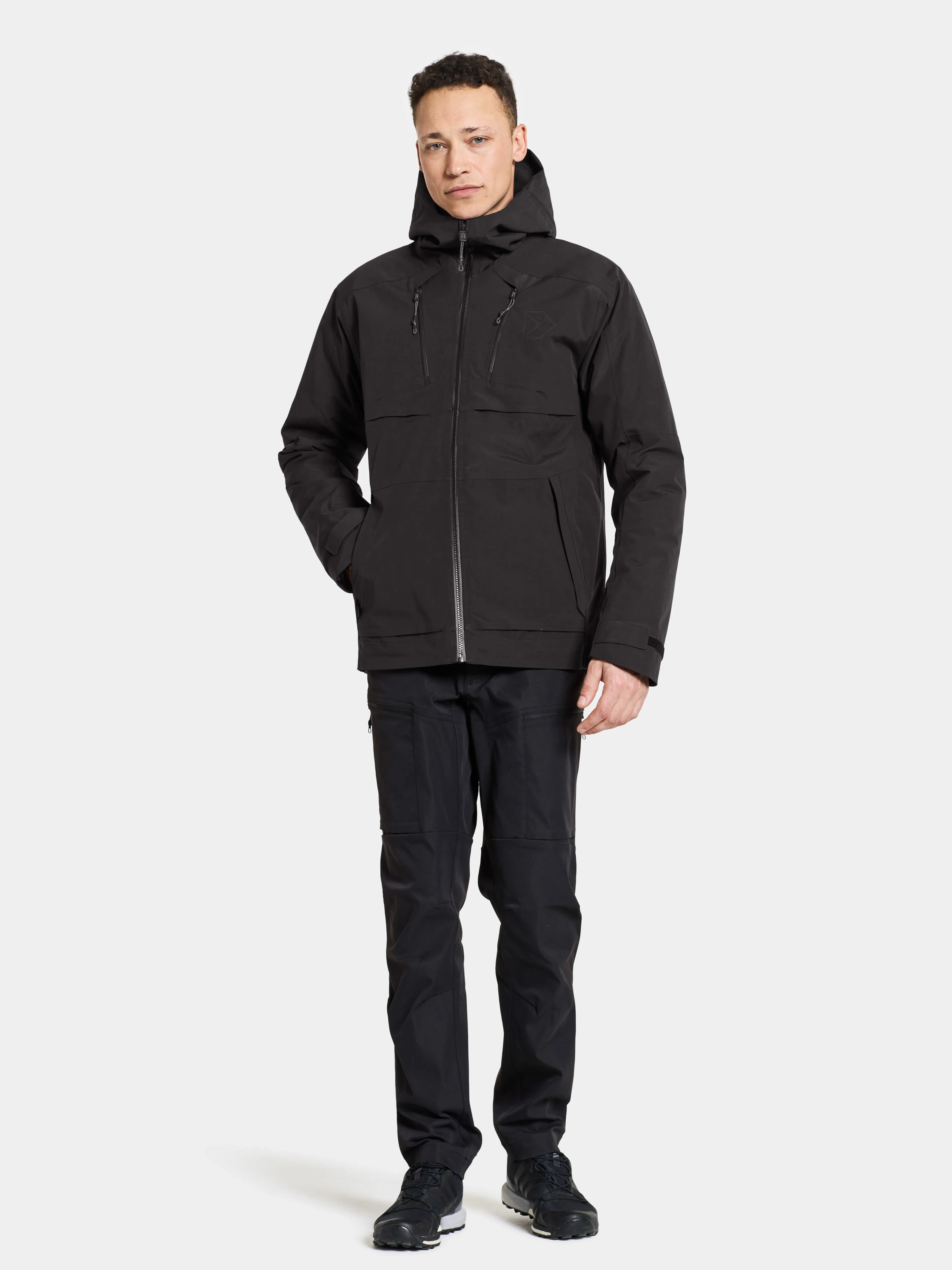 Didriksons Men&#x27;s Povel Jacket 2 Black | Buy Didriksons Men&#x27;s Povel Jacket 2 Black here | Outnorth