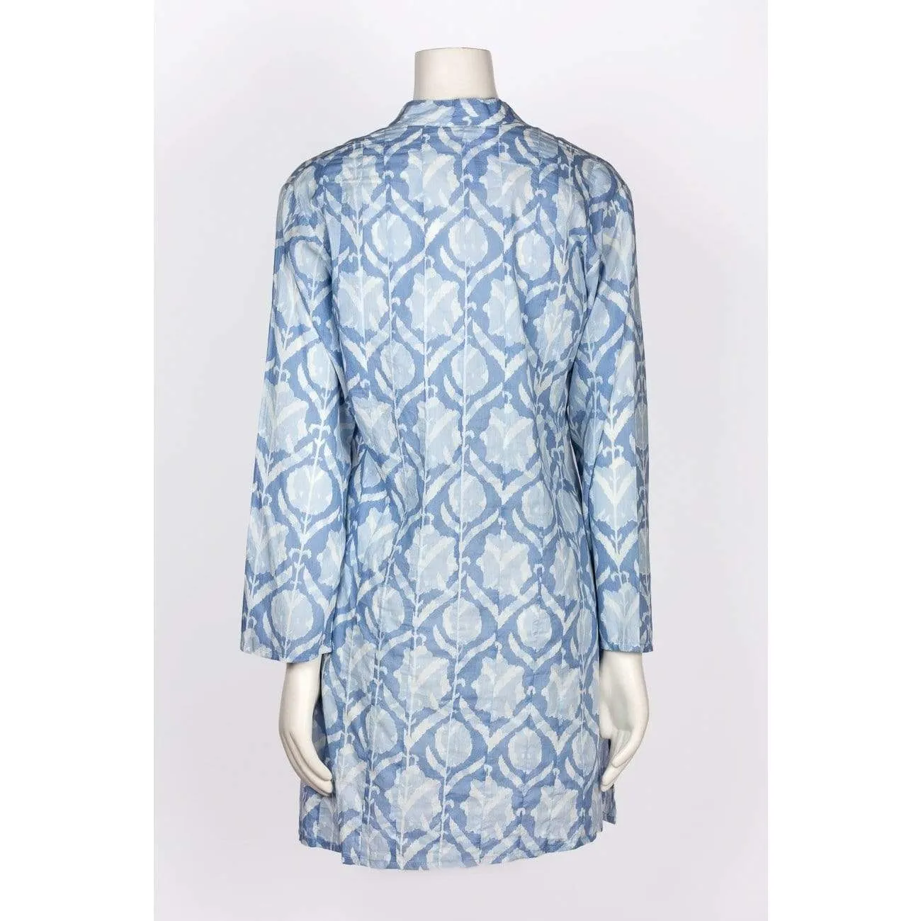 Dolma Adisson Blue Button Up Tunic