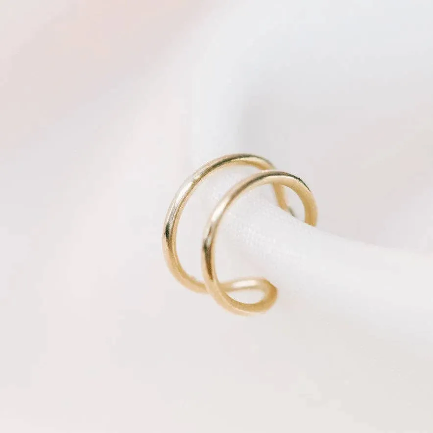 Double Up Ear Cuff Earrings - No Pierce Earrings