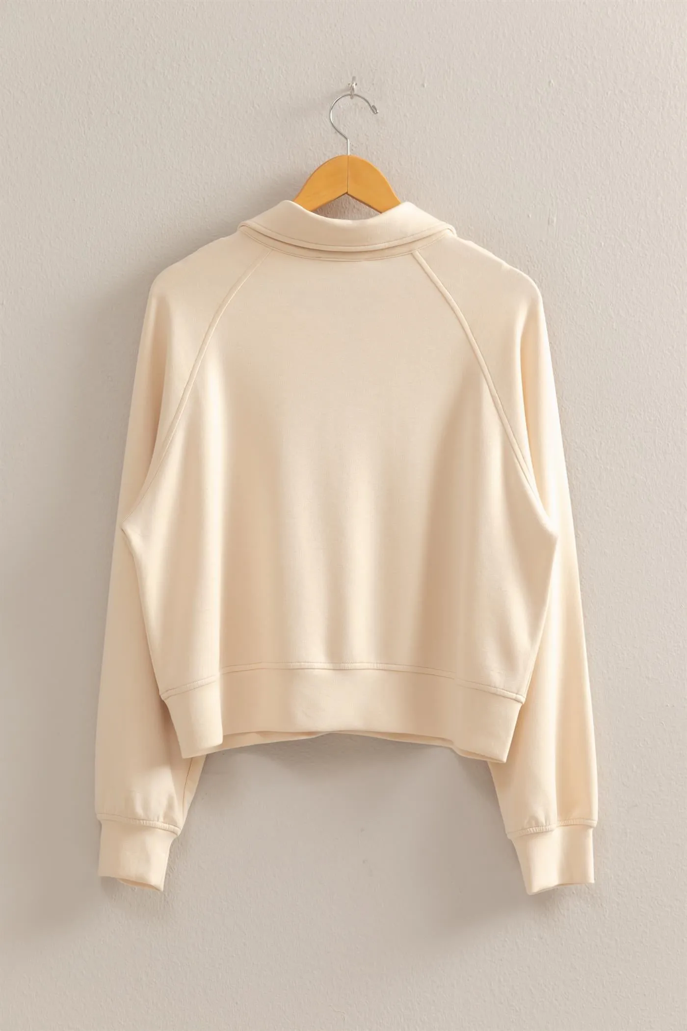 DZ25C724-High Neck Half Zip Pocket Sweatshirt