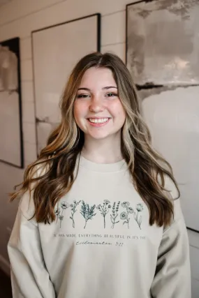 Ecclesiastes 3:11 Sweatshirt Ecclesiastes 3:11 Sweatshirt