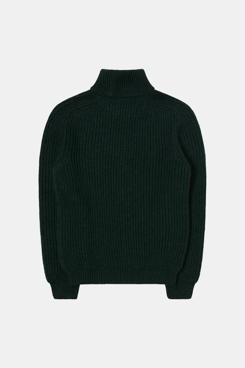 Edwin Roni High Collar Sweatshirt (Kombu Green)