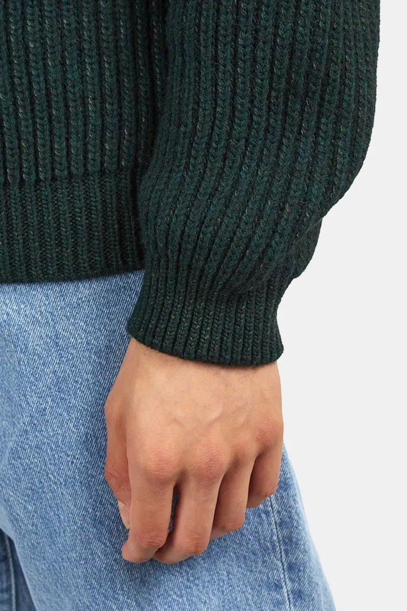 Edwin Roni High Collar Sweatshirt (Kombu Green)