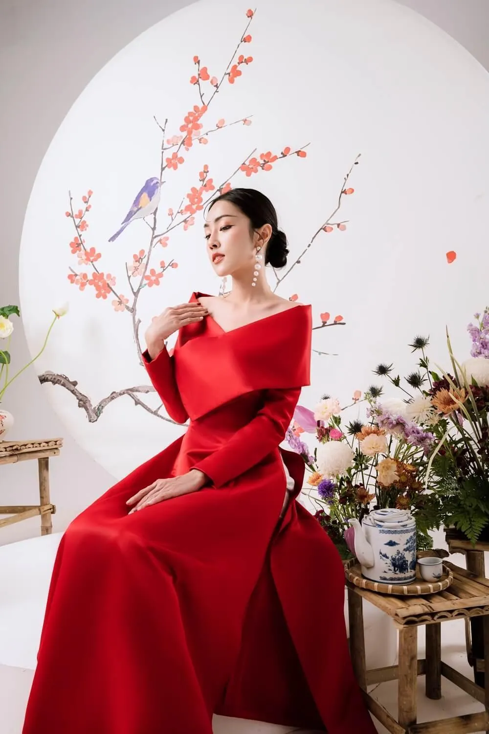 Emily Long Sleeves Ao Dai
