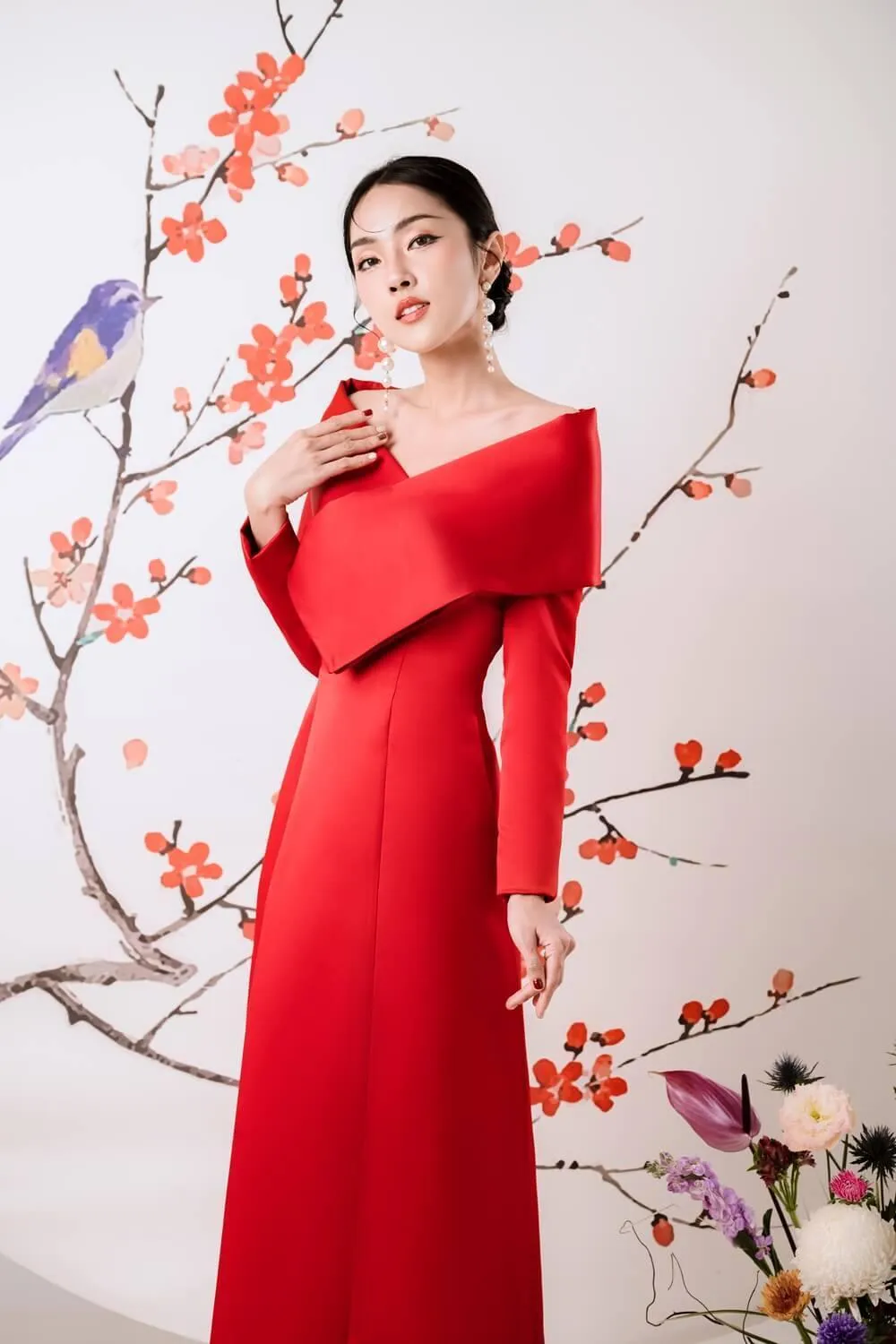 Emily Long Sleeves Ao Dai