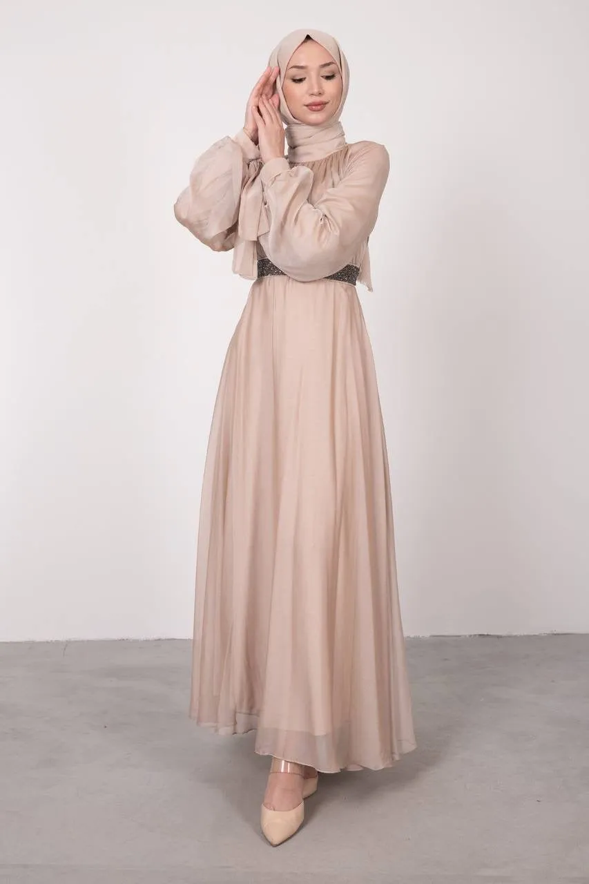 Evening Dress - Modest - Black || S23