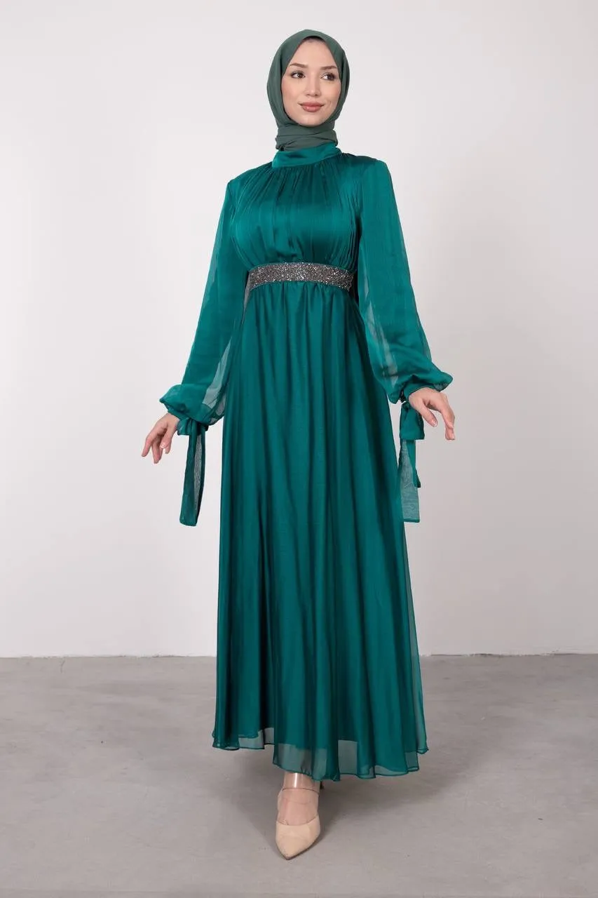 Evening Dress - Modest - Black || S23