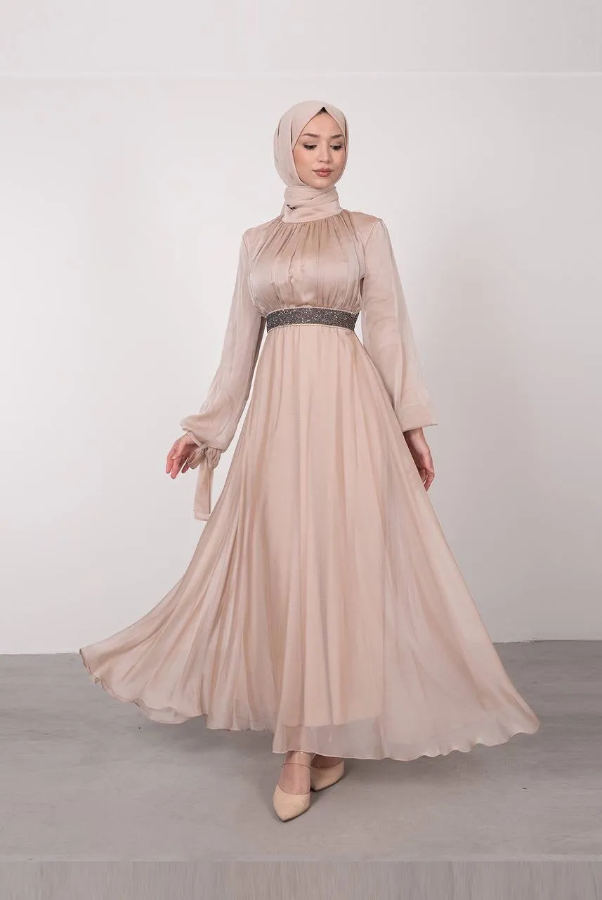 Evening Dress - Modest - Black || S23