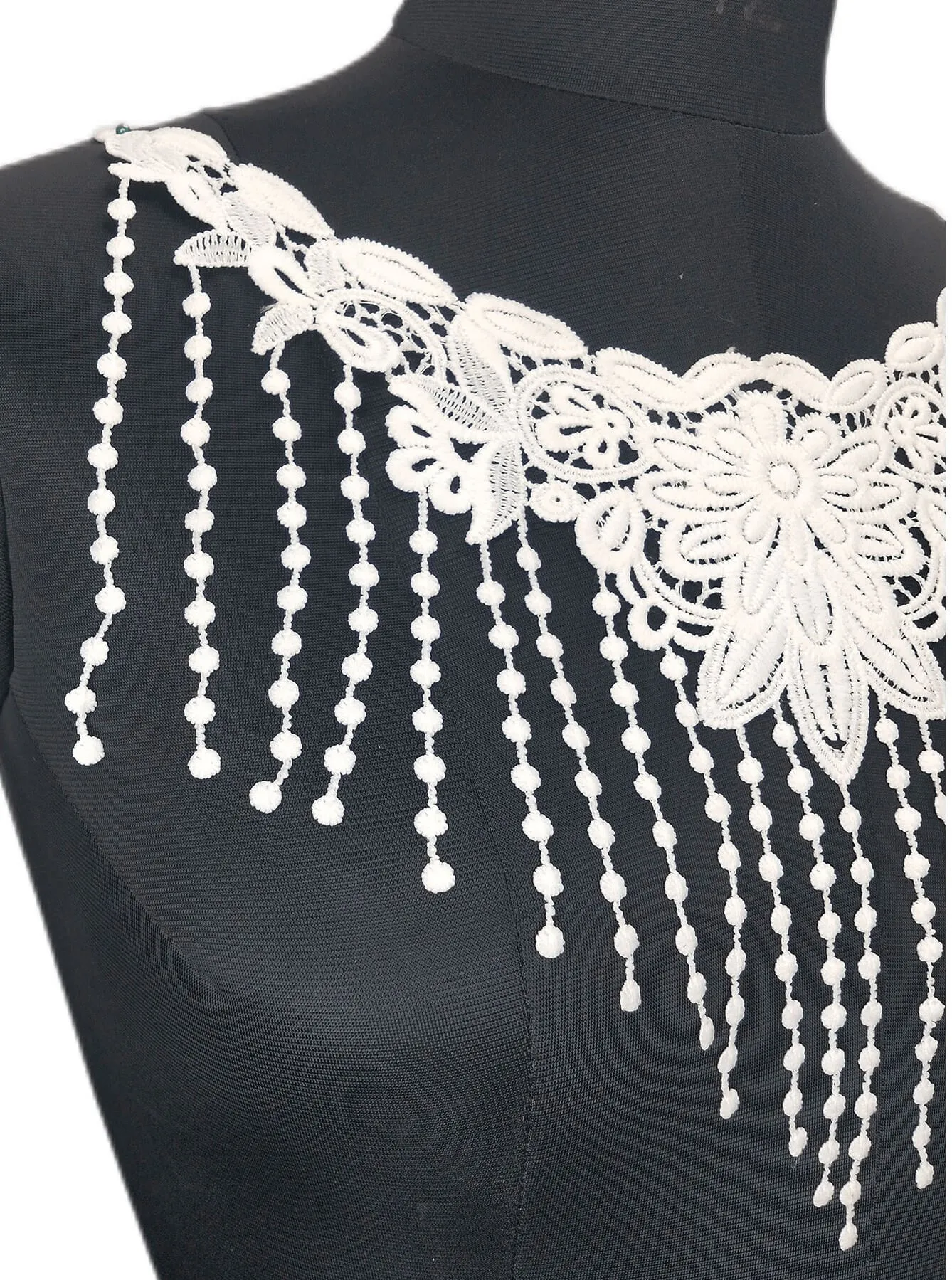 Fringe Floral Style Neckline