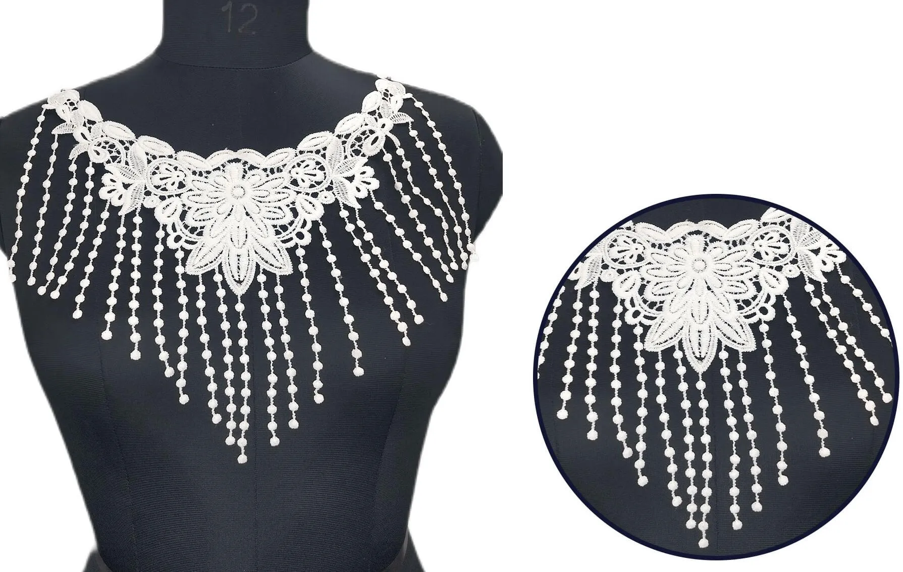 Fringe Floral Style Neckline