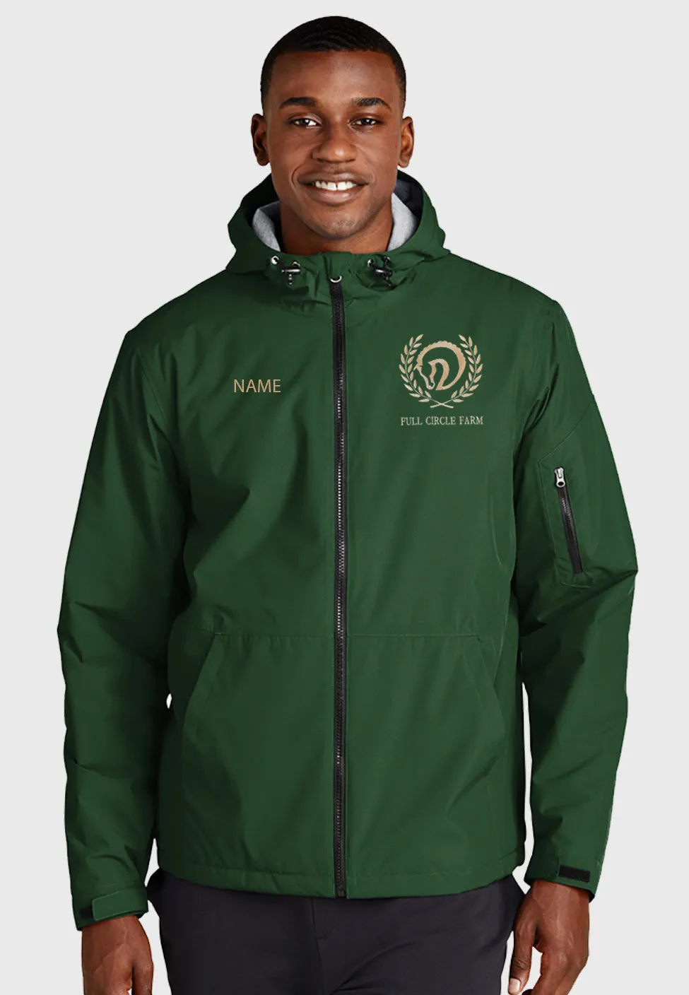 Full Circle Farm Sport-Tek Waterproof Insulated Jacket, Adult (unisex) and Youth Sizes