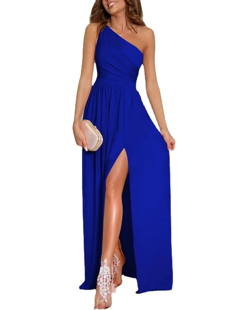 Funki Buys | Dresses | Women's Off Shoulder Split Party Dress